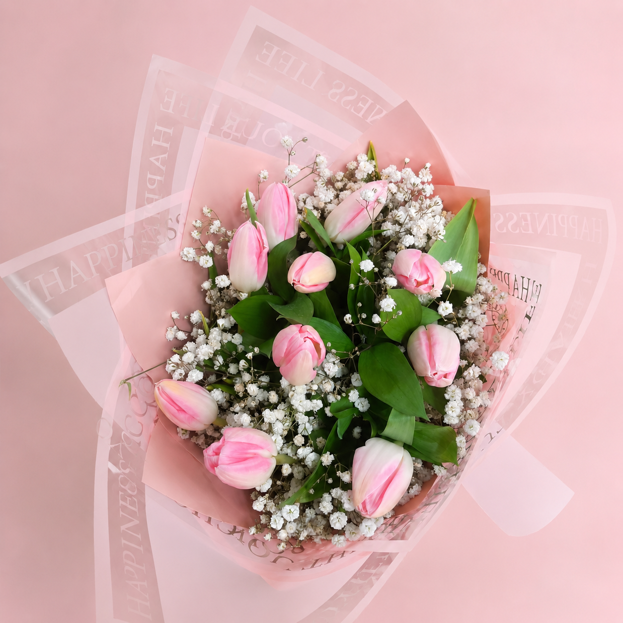 Ramo Tulipanes Ternura Rosa